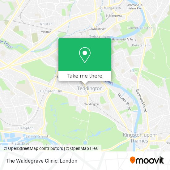 The Waldegrave Clinic map
