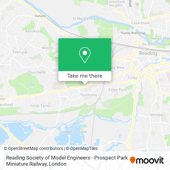 Reading Society of Model Engineers - Prospect Park Miniature Railway map