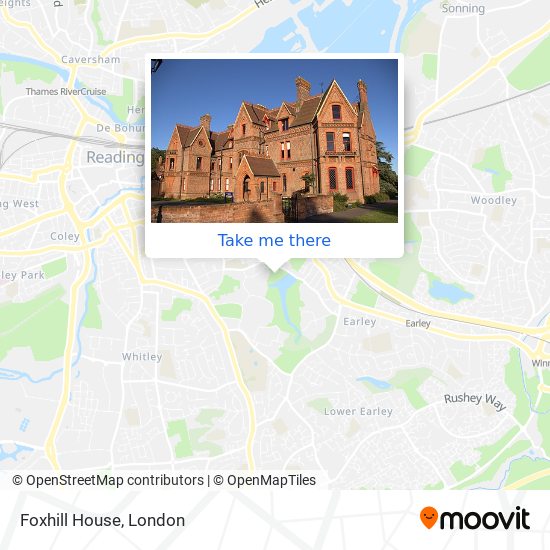 Foxhill House map