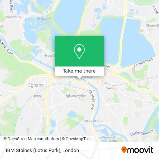 IBM Staines (Lotus Park) map