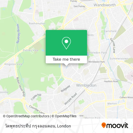 วัดพุทธประทีป กรุงลอนดอน map
