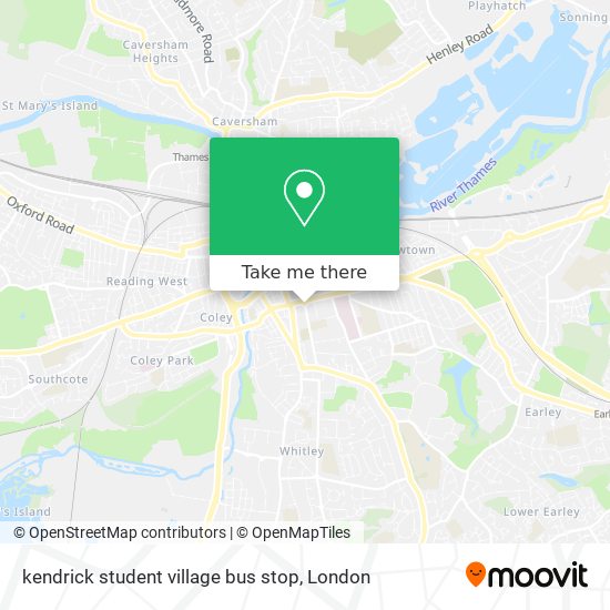 kendrick student village bus stop map