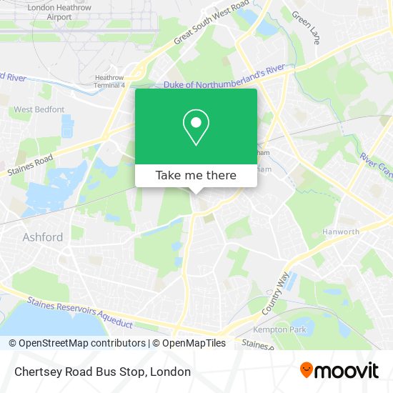 Chertsey Road Bus Stop map