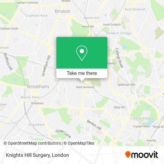 Knights Hill Surgery map