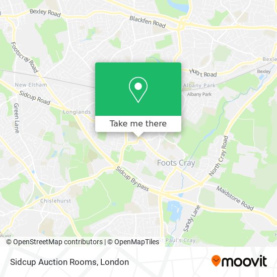 Sidcup Auction Rooms map