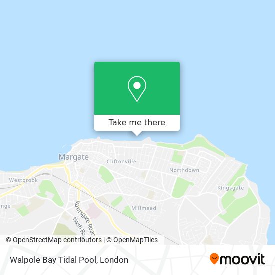 Walpole Bay Tidal Pool map