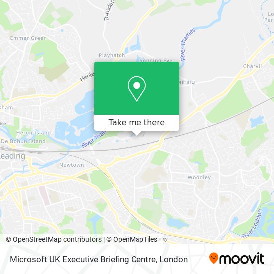 Microsoft UK Executive Briefing Centre map