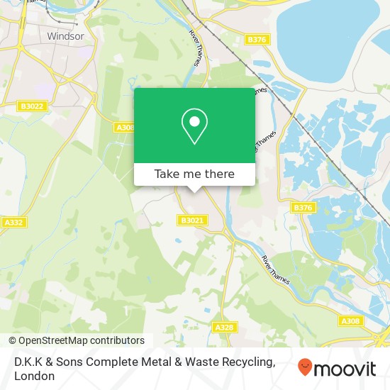 D.K.K & Sons Complete Metal & Waste Recycling map