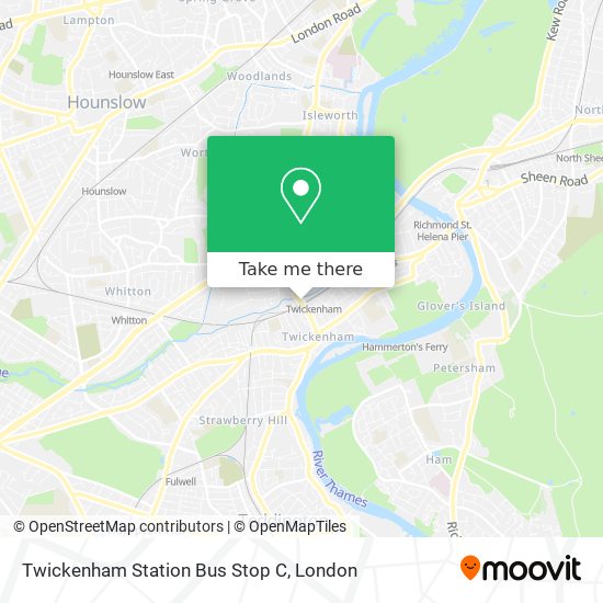 Twickenham Station Bus Stop C map