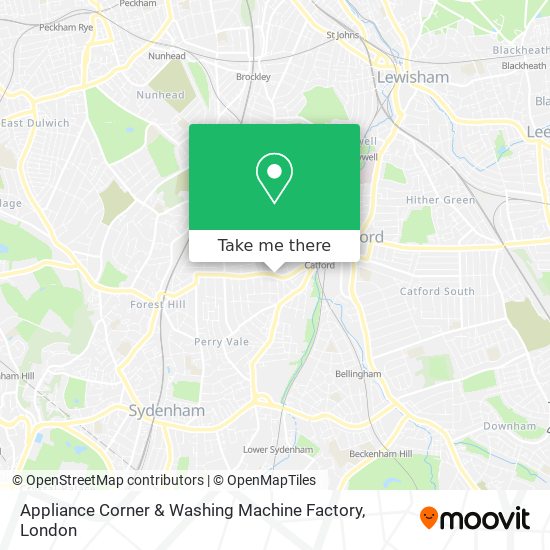 Appliance Corner & Washing Machine Factory map