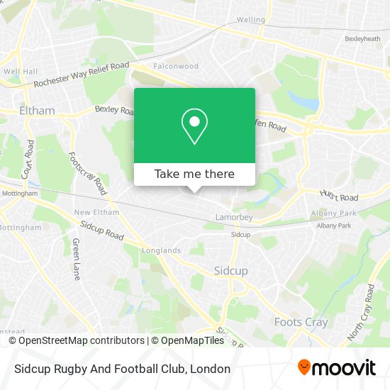 Sidcup Rugby And Football Club map