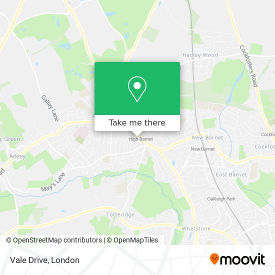 Vale Drive map