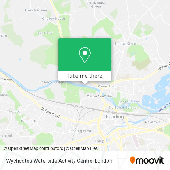 Wychcotes Waterside Activity Centre map