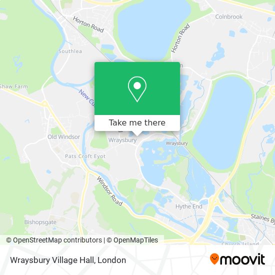 Wraysbury Village Hall map