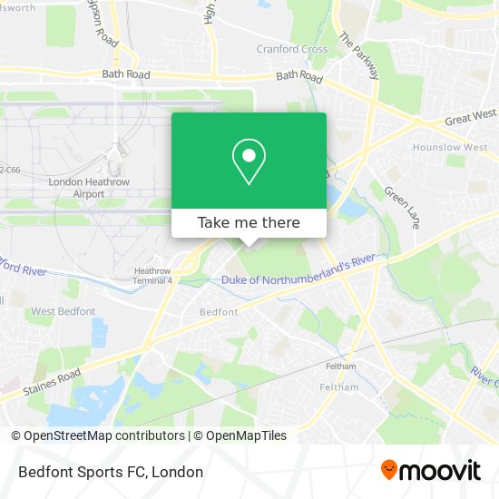 Bedfont Sports FC map