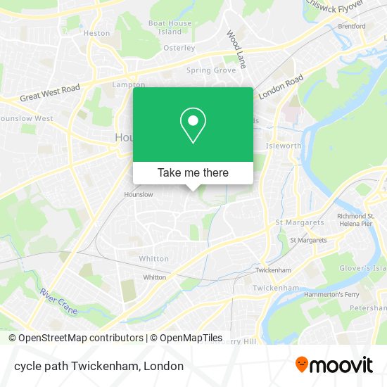 cycle path Twickenham map