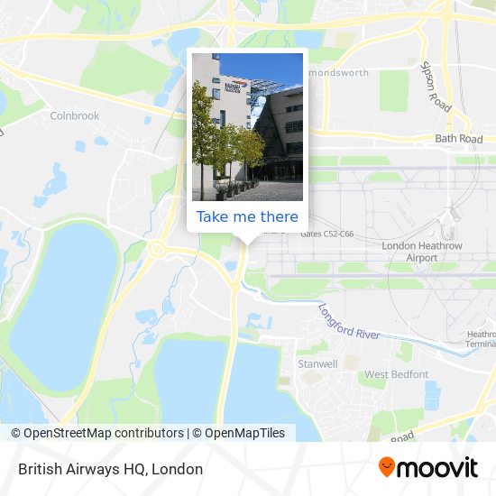 British Airways HQ map