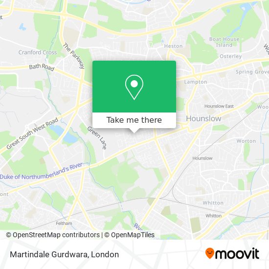 Martindale Gurdwara map
