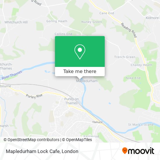 Mapledurham Lock Cafe map