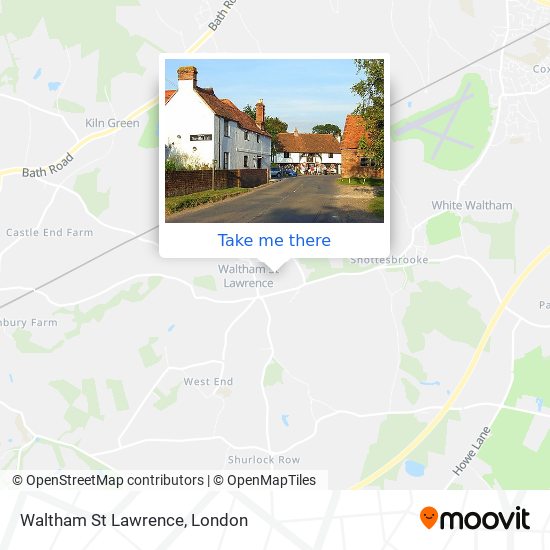 Waltham St Lawrence map