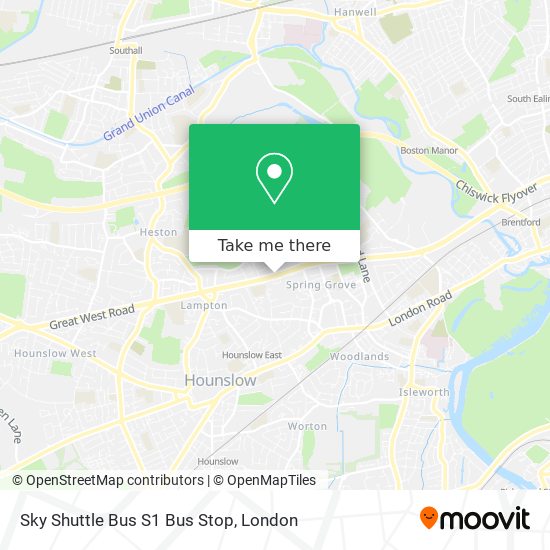 Sky Shuttle Bus S1 Bus Stop map