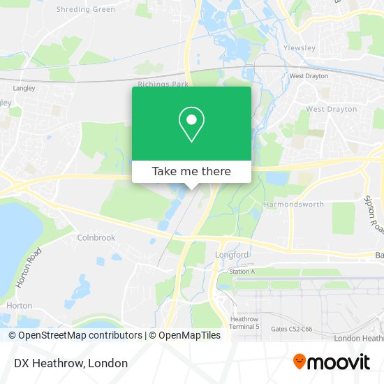 DX Heathrow map