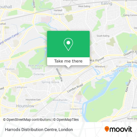 Harrods Distribution Centre map