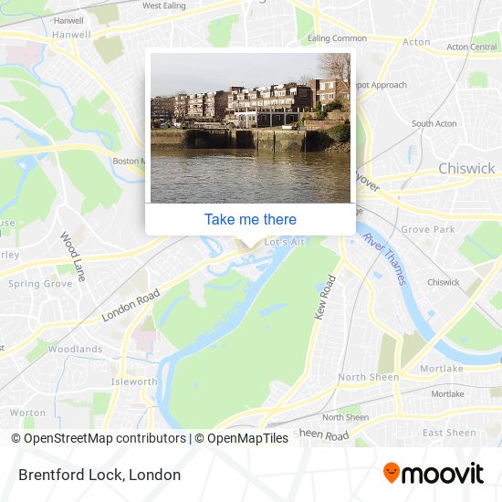 Brentford Lock map