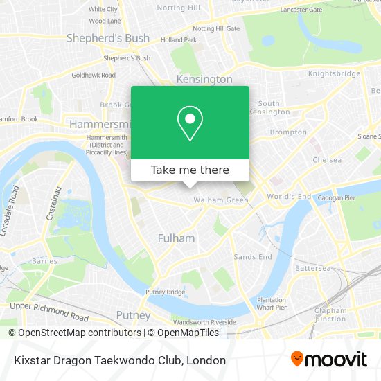 Kixstar Dragon Taekwondo Club map
