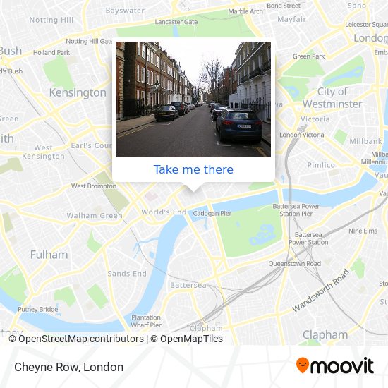 Cheyne Row map