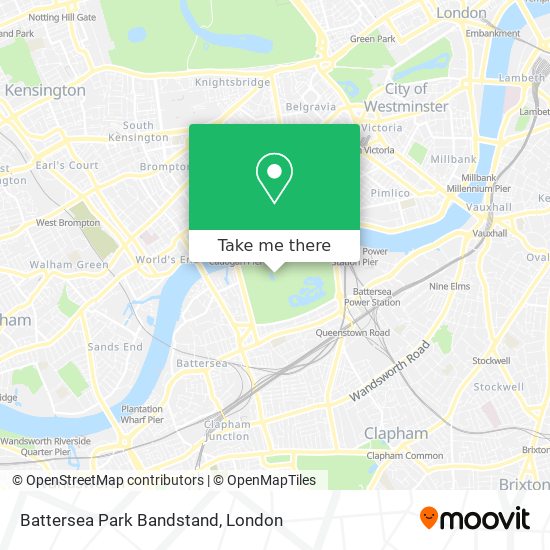 Battersea Park Bandstand map