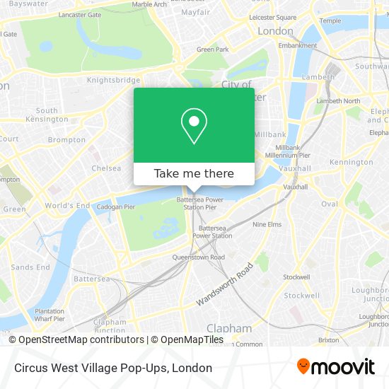 Circus West Village Pop-Ups map