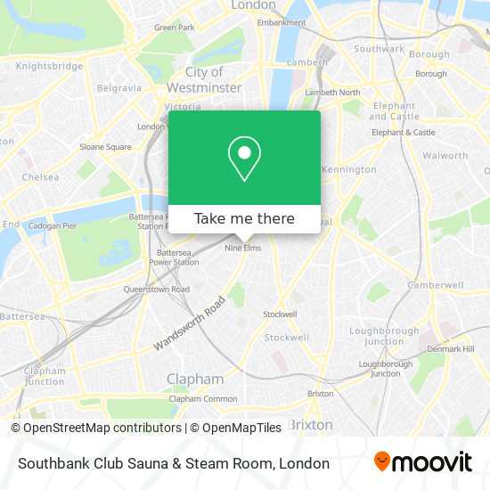 Southbank Club Sauna & Steam Room map