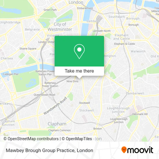 Mawbey Brough Group Practice map