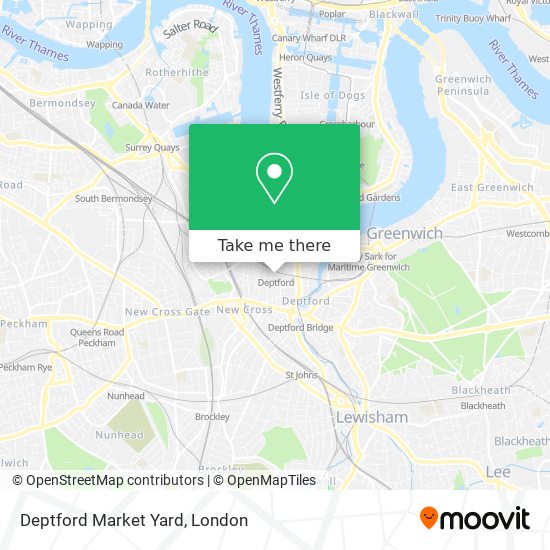 Deptford Market Yard map