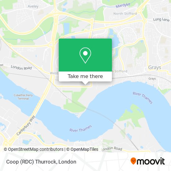 Coop (RDC) Thurrock map