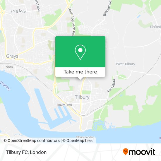 Tilbury FC map