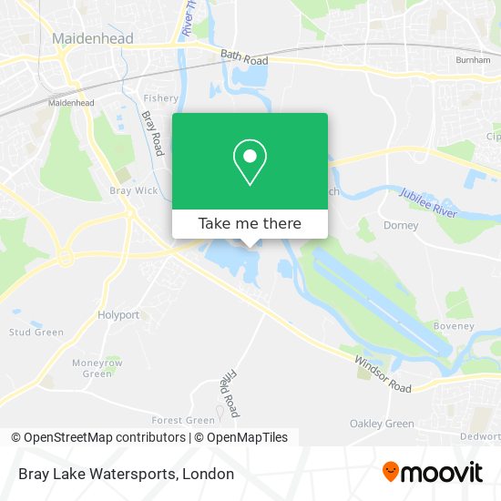 Bray Lake Watersports map