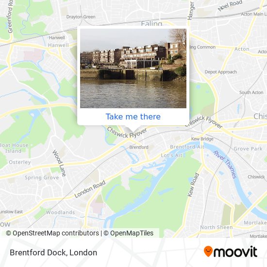 Brentford Dock map