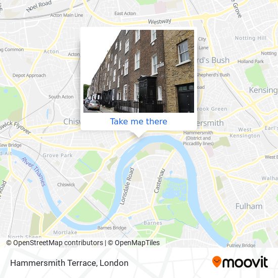 Hammersmith Terrace map