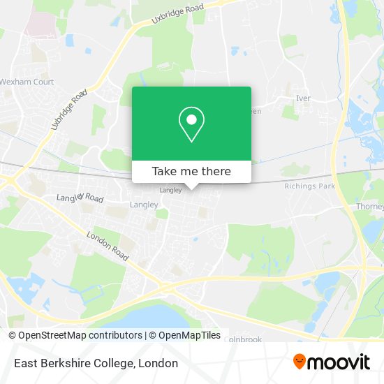 East Berkshire College map