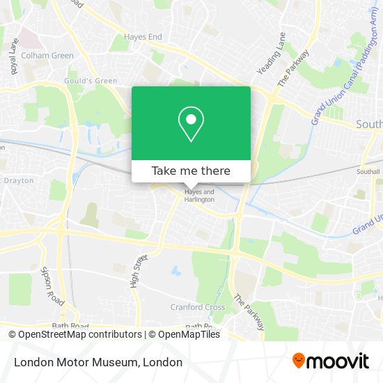 London Motor Museum map