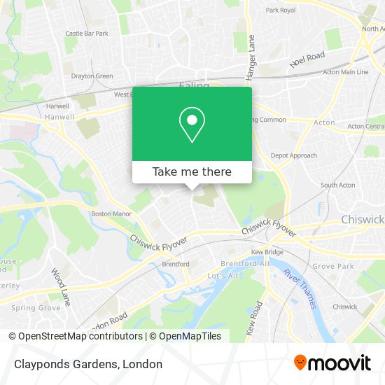 Clayponds Gardens map