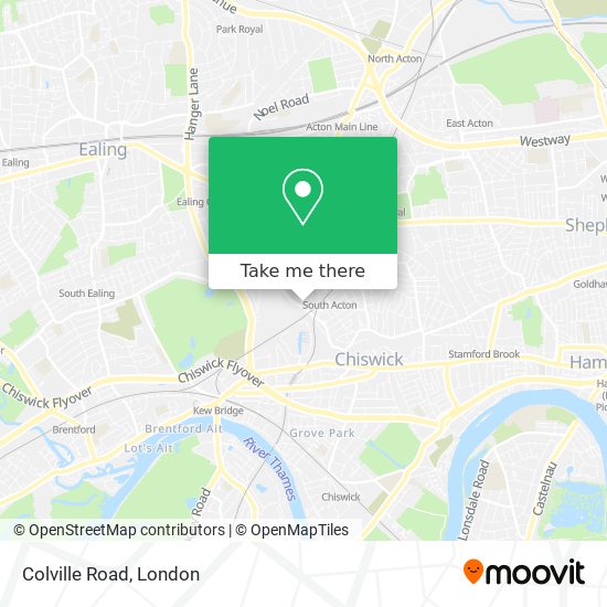 Colville Road map