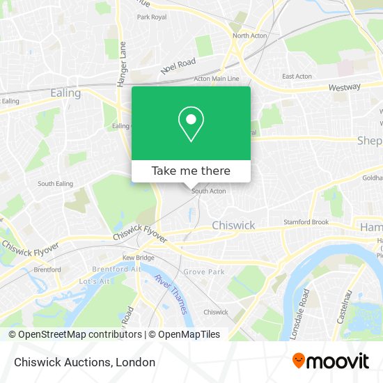 Chiswick Auctions map