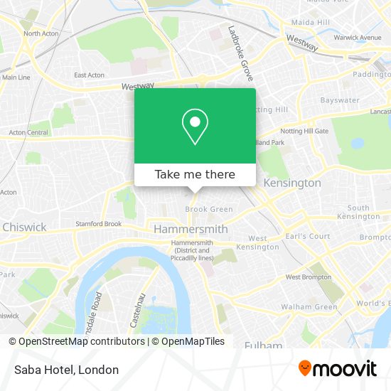 Saba Hotel map