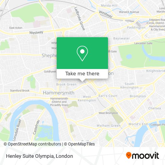 Henley Suite Olympia map
