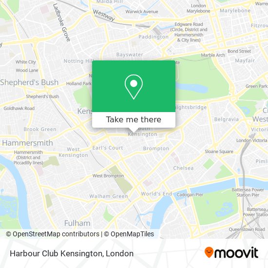 Harbour Club Kensington map