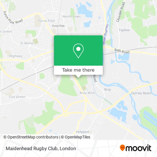 Maidenhead Rugby Club map