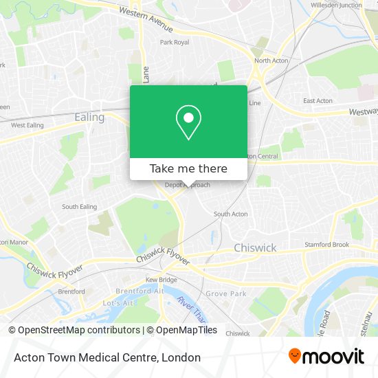 Acton Town Medical Centre map